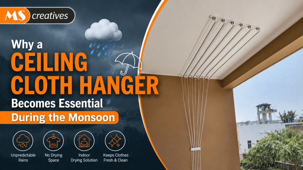 ceiling cloth hanger for monsoon